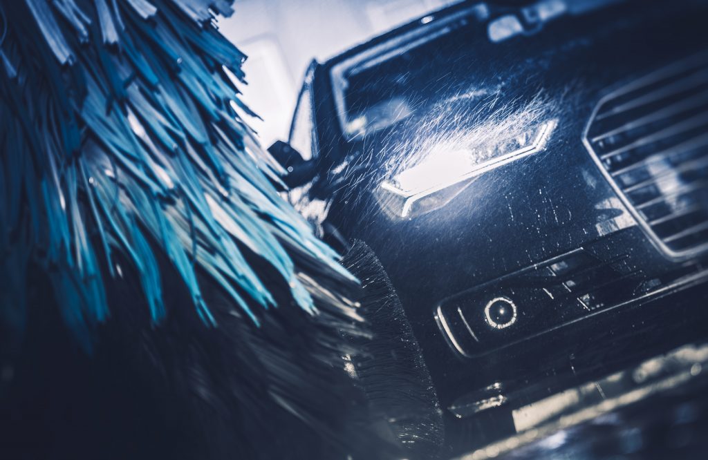 higher end car in carwash