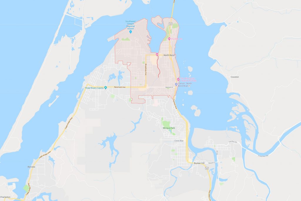 north bend map