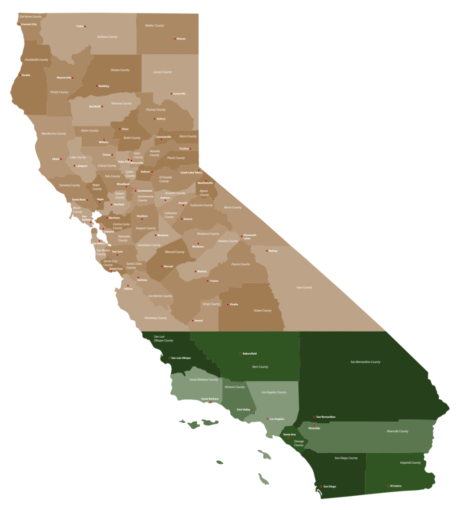 california map south